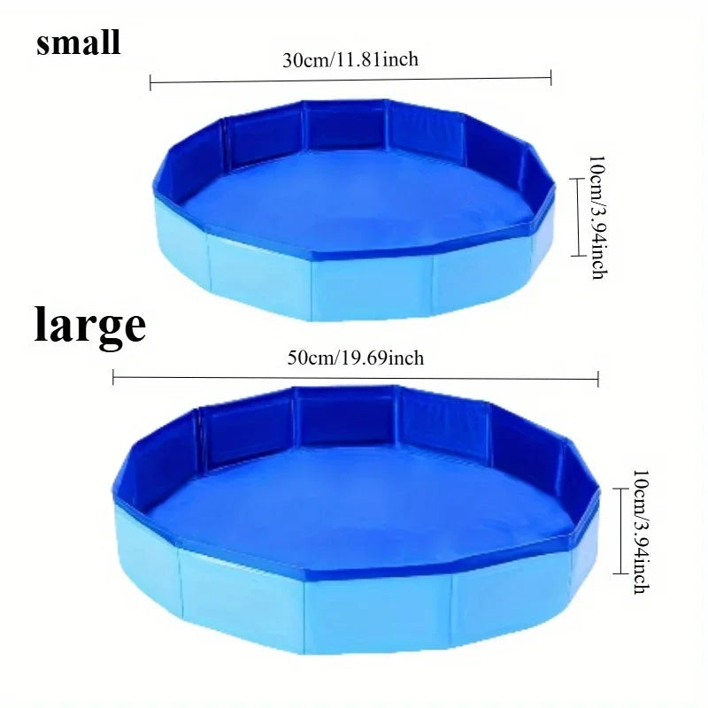 Détail du bain de pieds pliable bleu