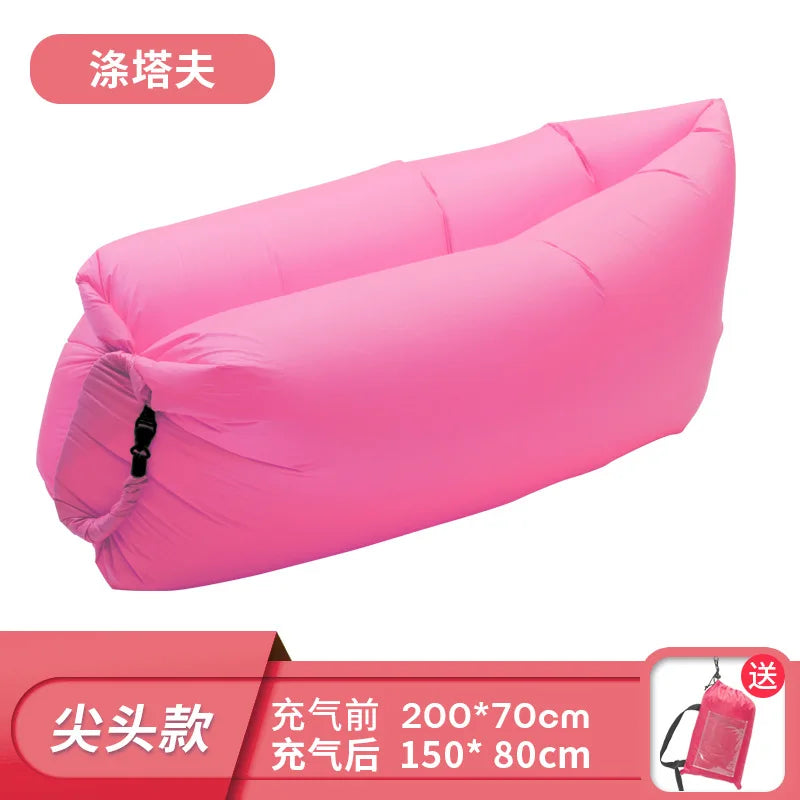 Canapé Gonflable Pliable Imperméable Voyage - vue de dos