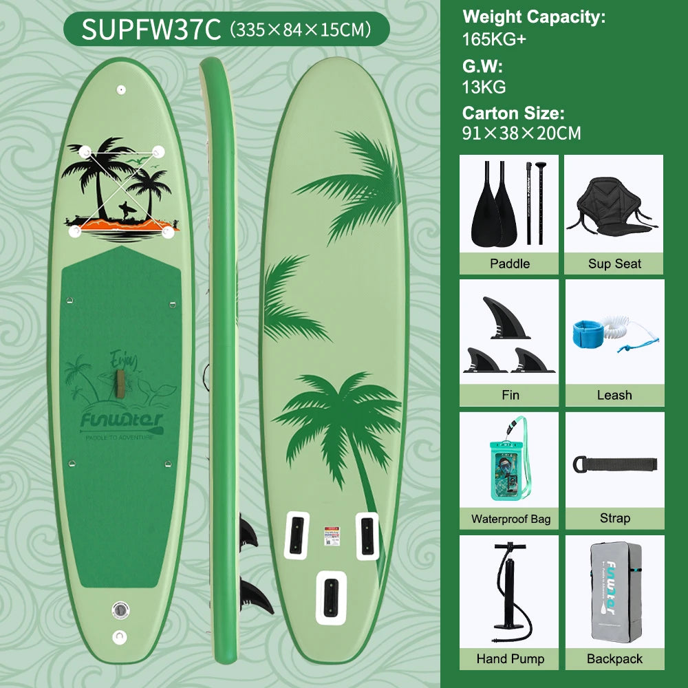 Vue de dessus de la planche de paddle gonflable (modèle 2)