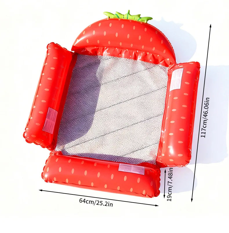 Bouée Gonflable Hamac Fruit Multicolore vue de côté 22