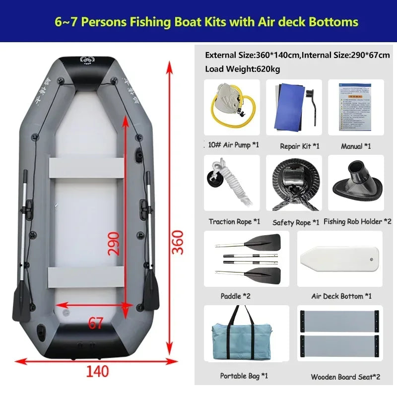 Bateau gonflable PVC certifié CE