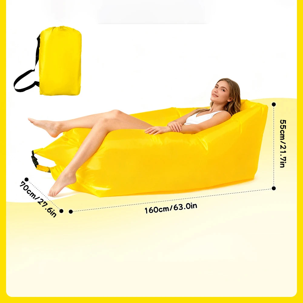 Canapé lit gonflable pliable et léger pour voyage