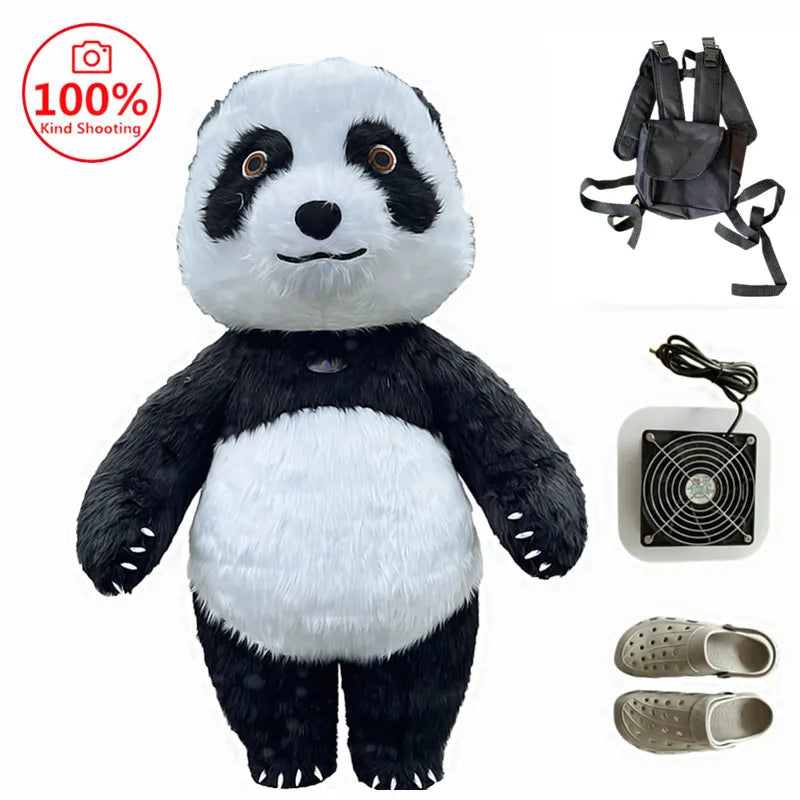 Costume gonflable mascotte finitions détaillées