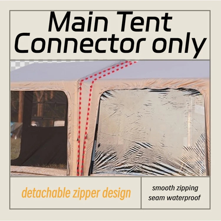 Tente gonflable modulaire prête pour l'aventure en plein air