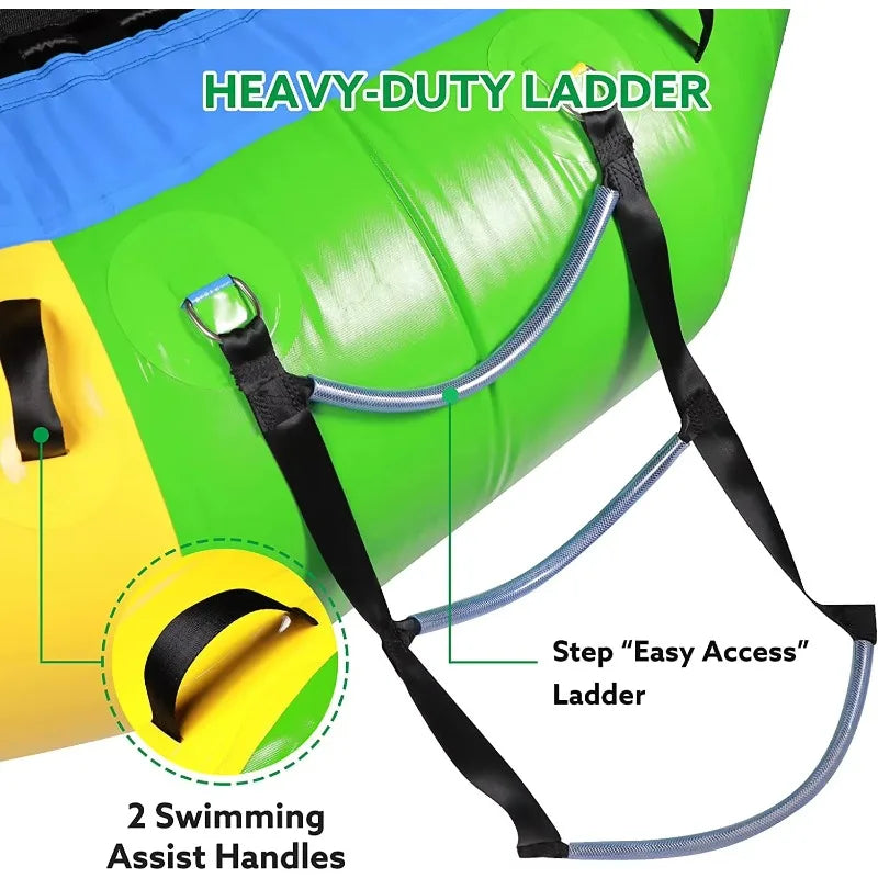 Trampoline flottant gonflable pour lac