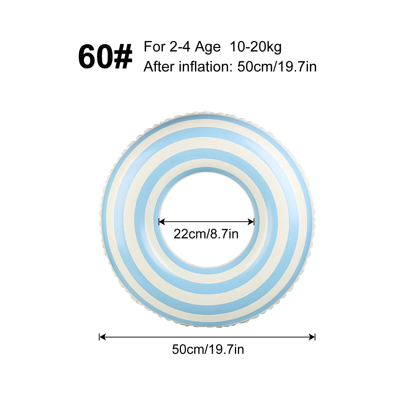 Inflatable Pool Float Ring for Adults and Children