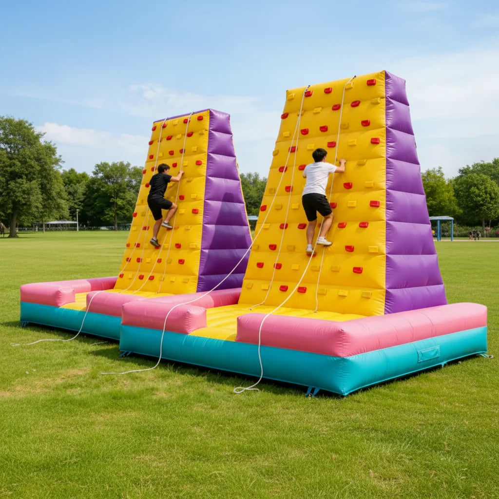 Mur d'escalade gonflable pour adultes, taille personnalisée