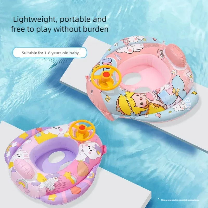 Cercle de natation gonflable bébé lapin plage