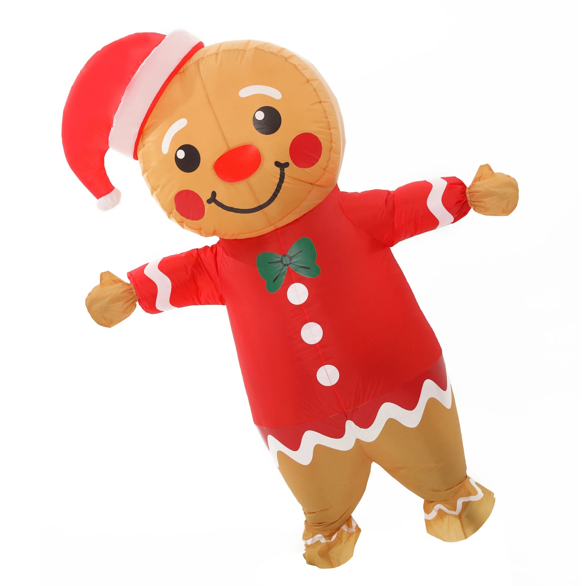 Déguisement gonflable Noël bonhomme en pain d'épice