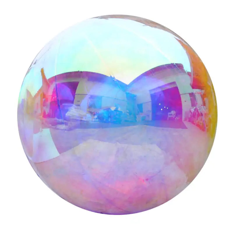 Sphère gonflable miroir argentée prête à l'usage