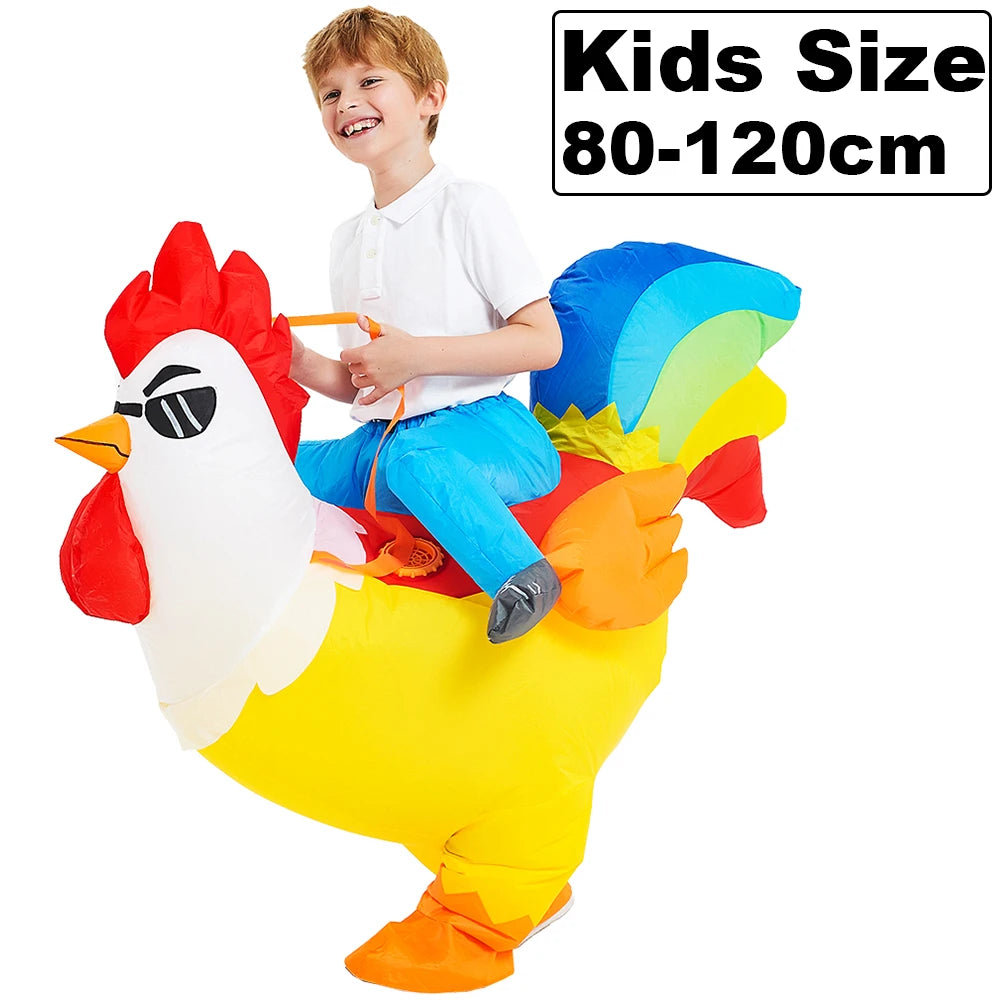 Tenue gonflable animal famille halloween