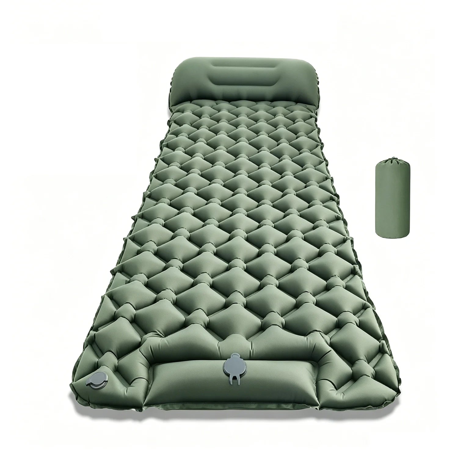Matelas de camping gonflable pompe intégrée version 2 personnes