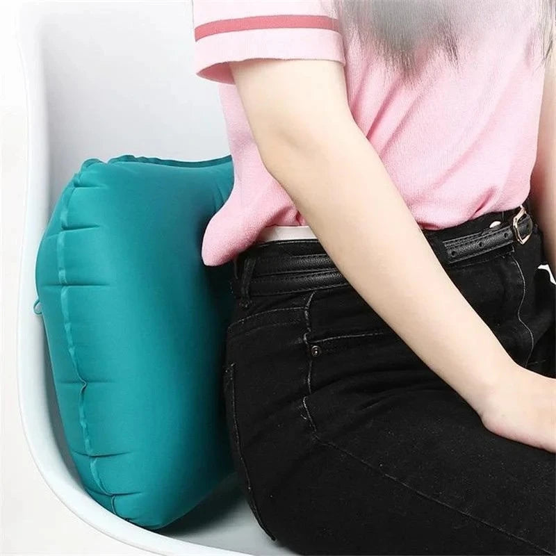 Oreiller gonflable voyage compact utilisé au bureau