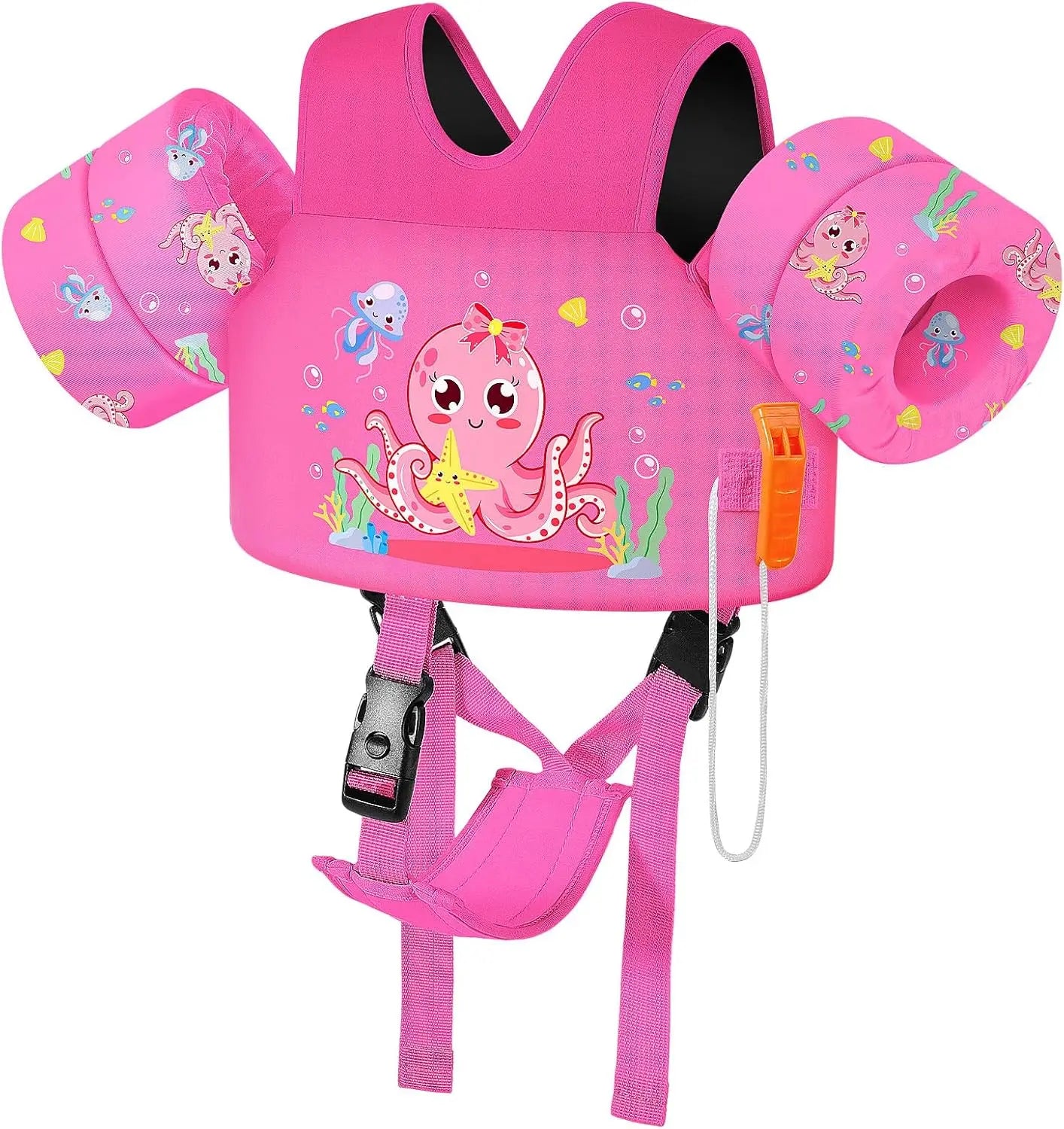Gilet de bain enfant brassard sangle d'entrejambe