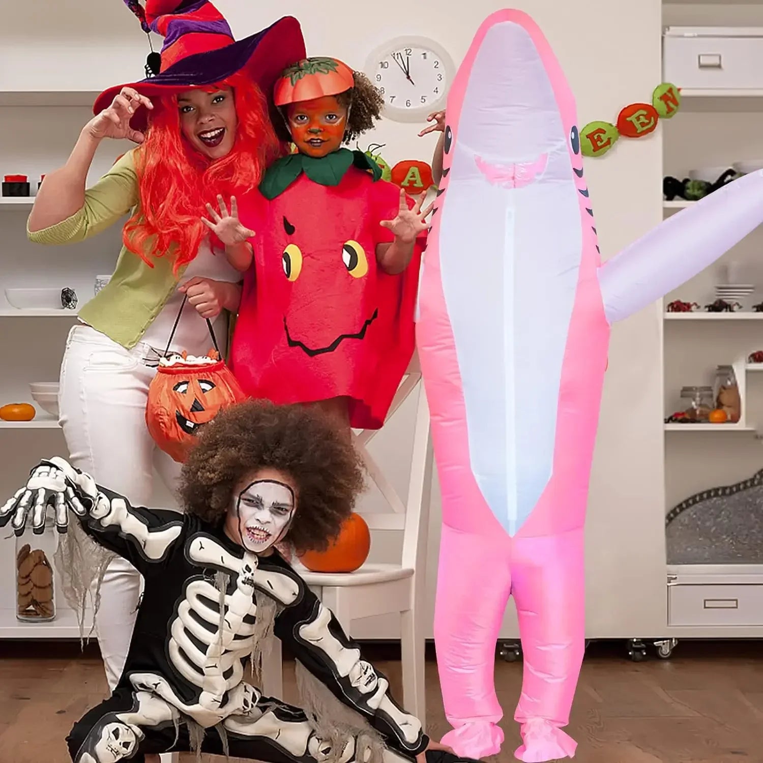 Requin gonflable soirée costumée 3 coloris