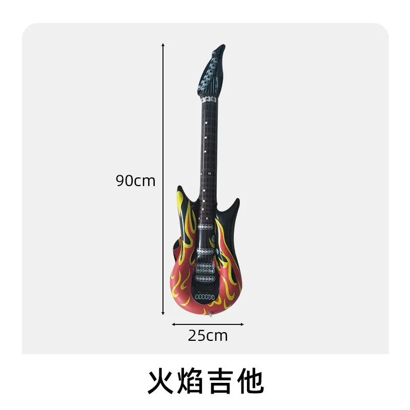 Inflatable Decoration Musical Instrument Guitar Microphone Piano Party