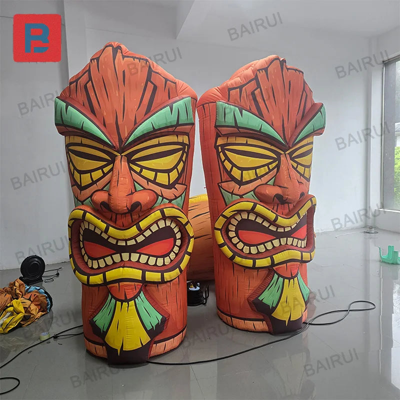 Décoration gonflable totem Tiki extérieur