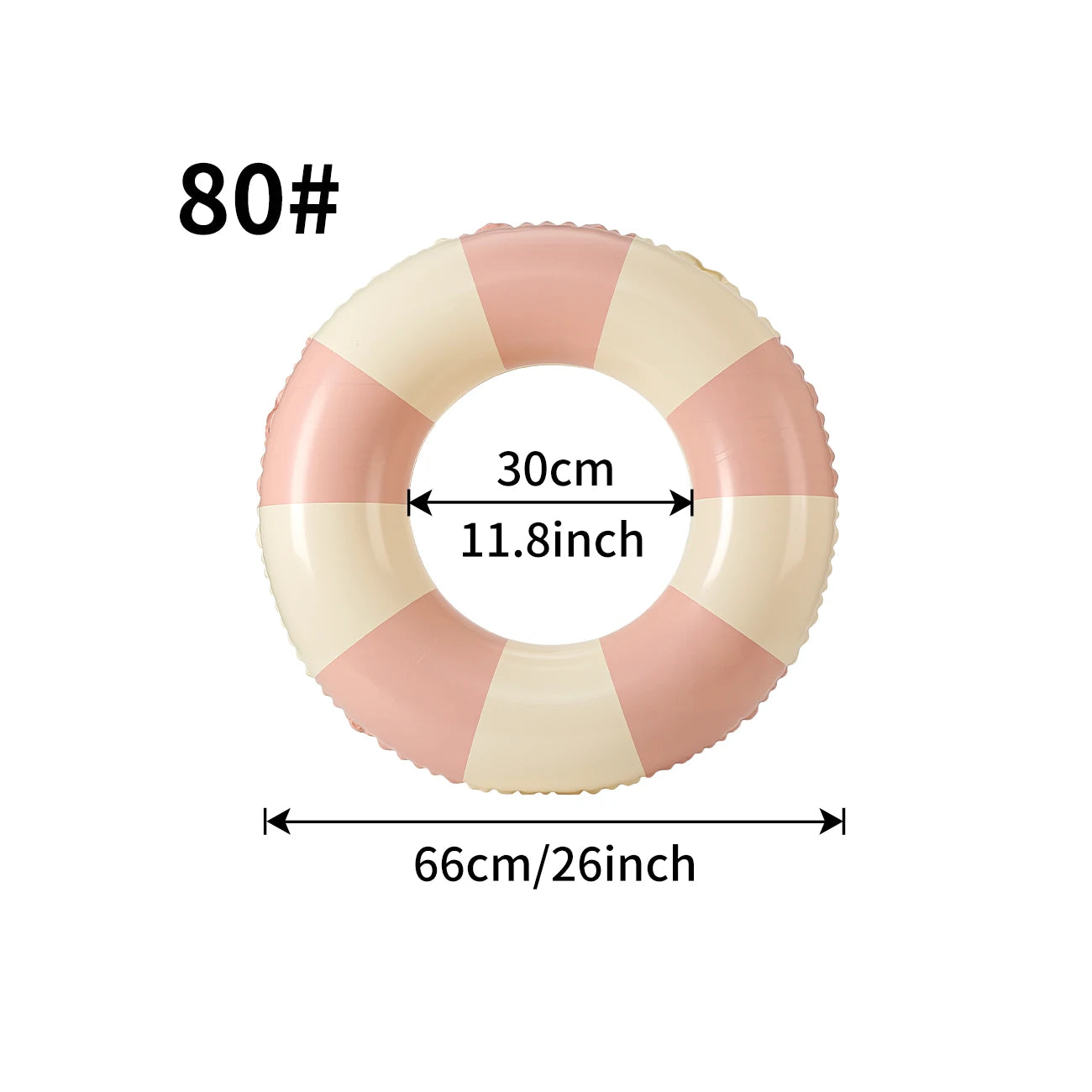 Flotteur rayué classique piscine gonflable