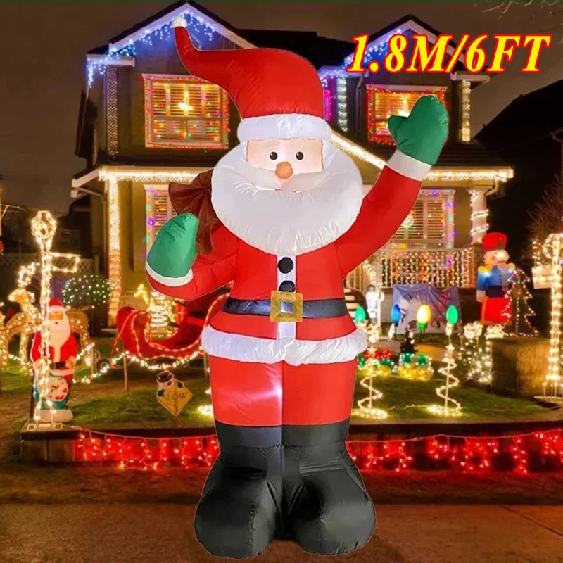 Décoration Noël gonflable bonhomme de neige LED extérieur