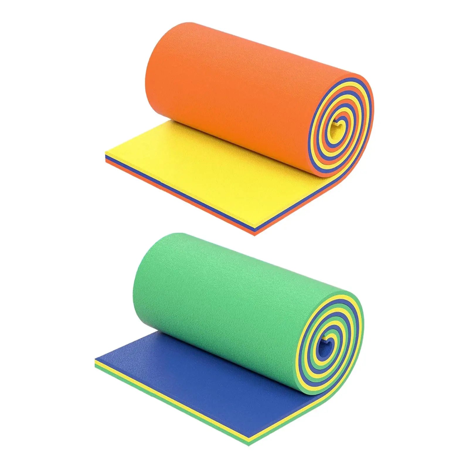 Personne allongée sur tapis flottant mousse