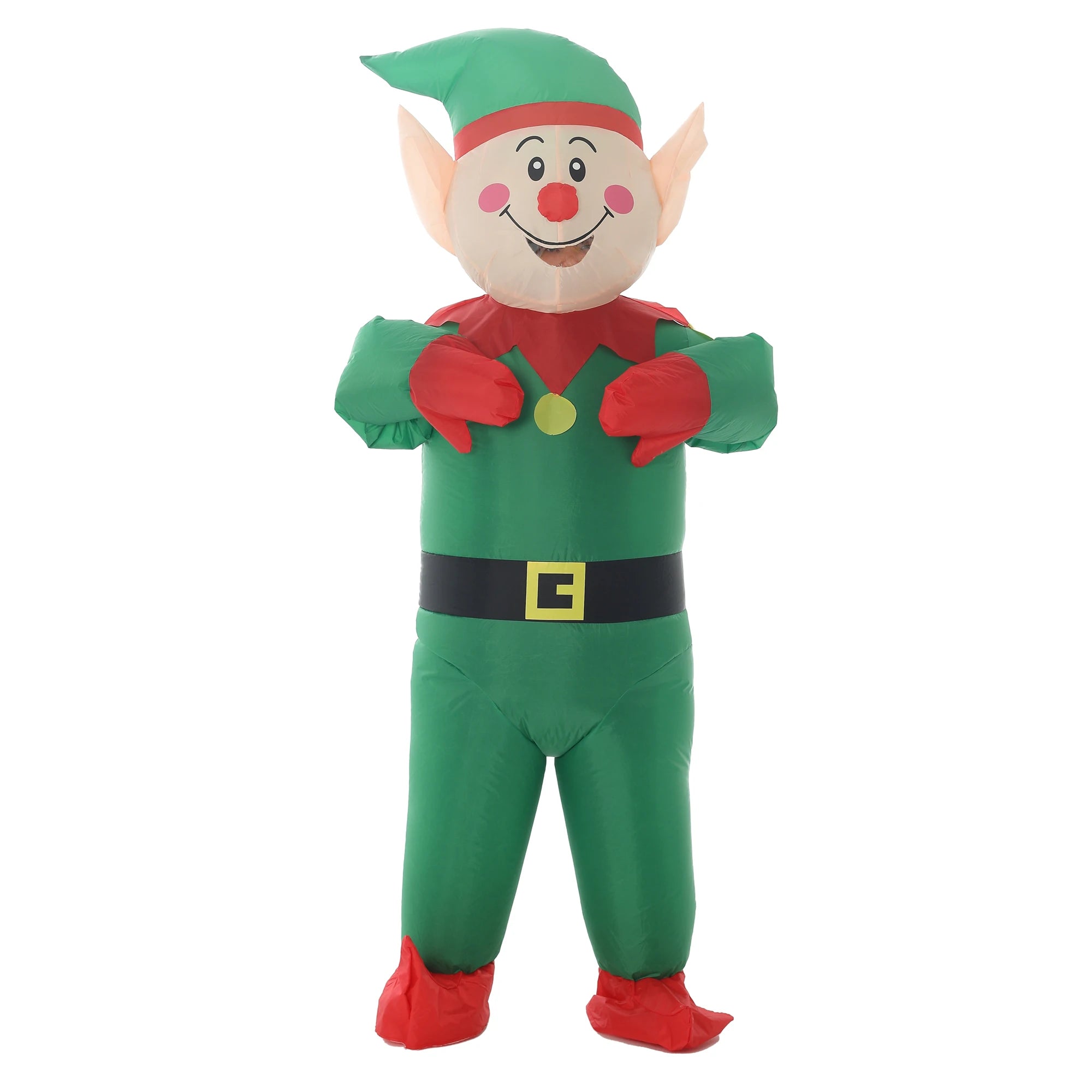 Lutin gonflable elfe de Noël ventilateur piles