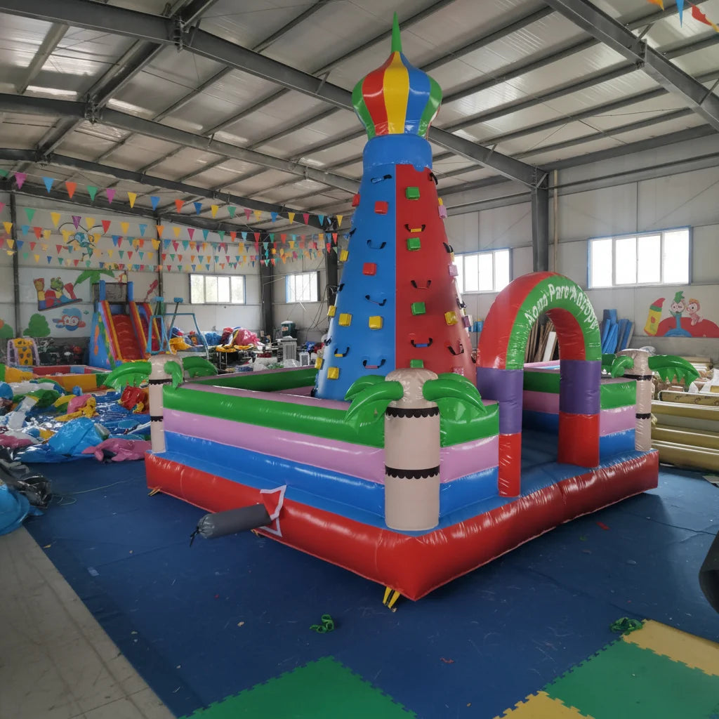 Mur d'escalade gonflable 5x5 m pour parc urbain