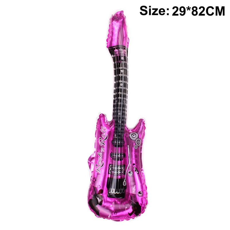Détail du ballon guitare gonflable pour fête