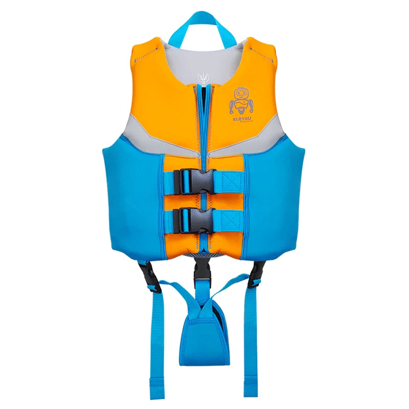 Gilet néoprène enfant orange bleu pour le paddle