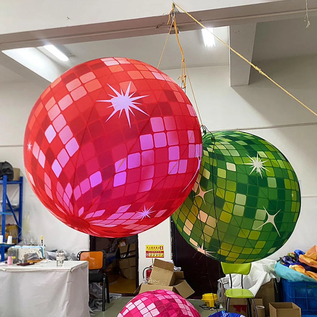 Sphère gonflable LED blanche pour soirée DJ
