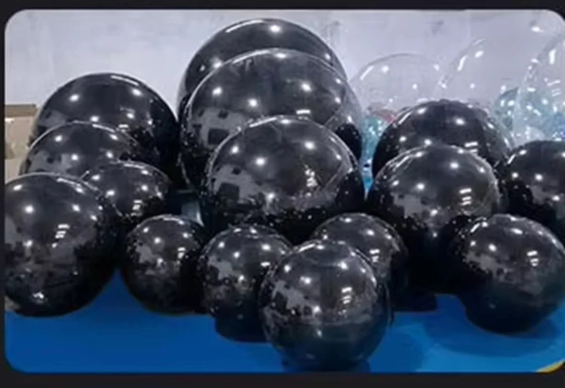 Boule miroir gonflable dorée pour décoration de fête