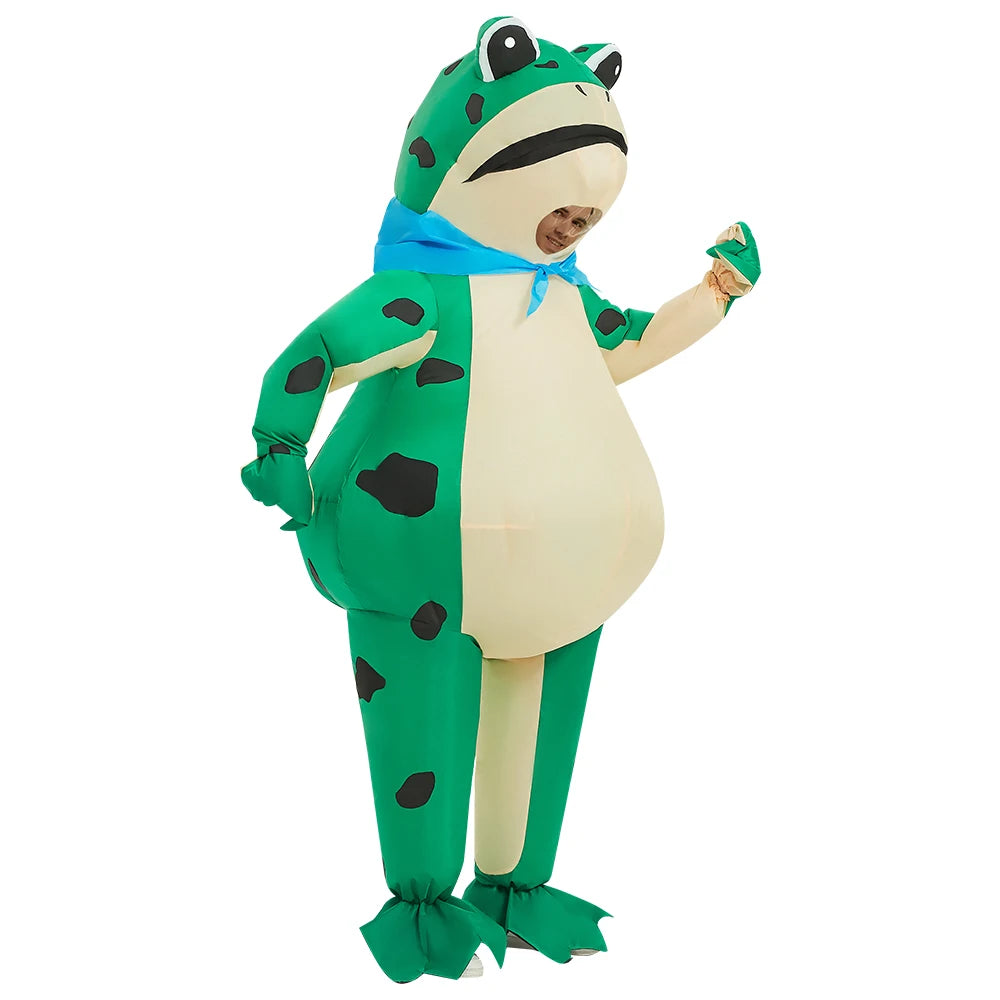 Costume gonflable grenouille adulte style 3 carnaval