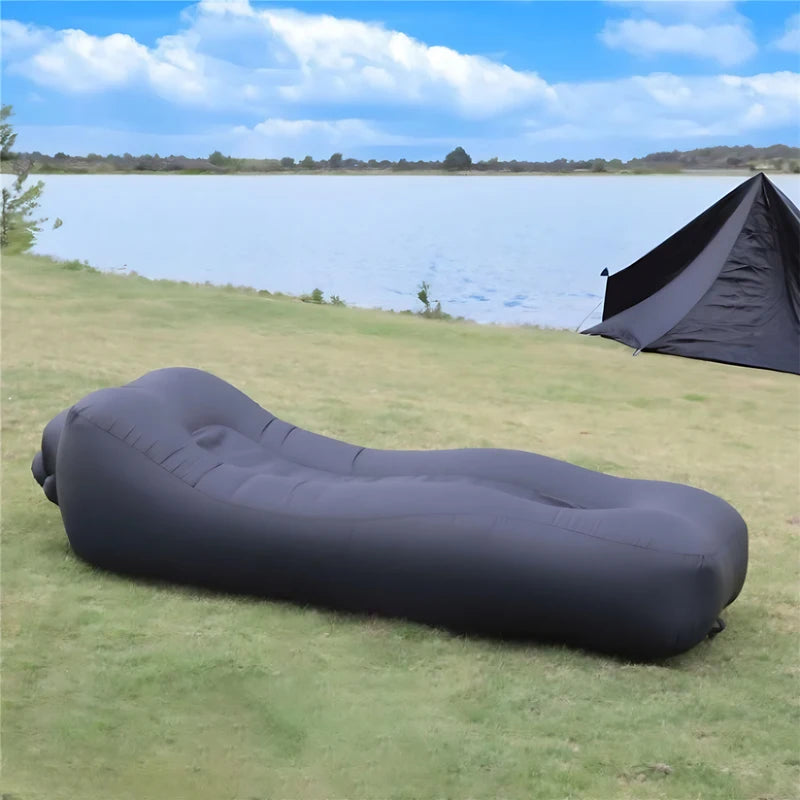 Lit gonflable portable chaise longue plage 190 cm