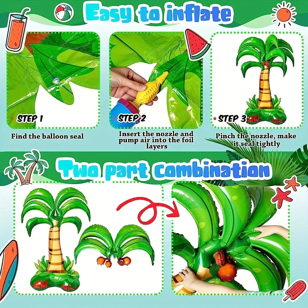 Ballon palmier gonflable 49 pouces baby shower thème tropical