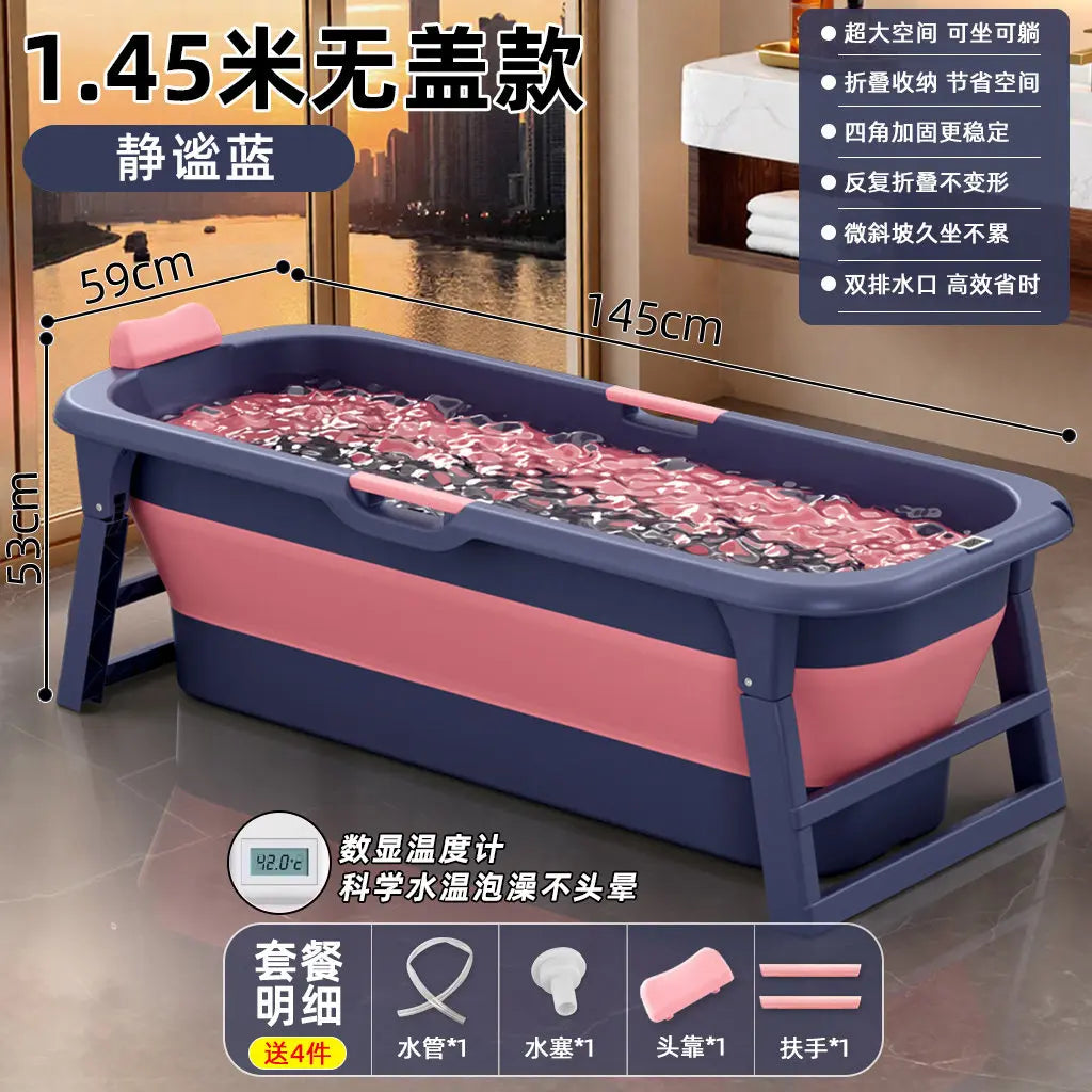 Utilisation de la baignoire gonflable par un adulte, modèle 7