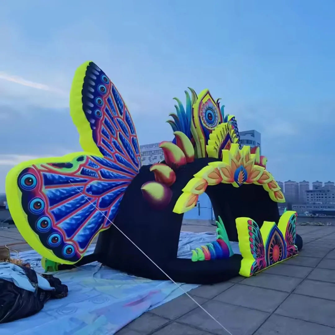 Tente gonflable arche pour performance DJ en plein air
