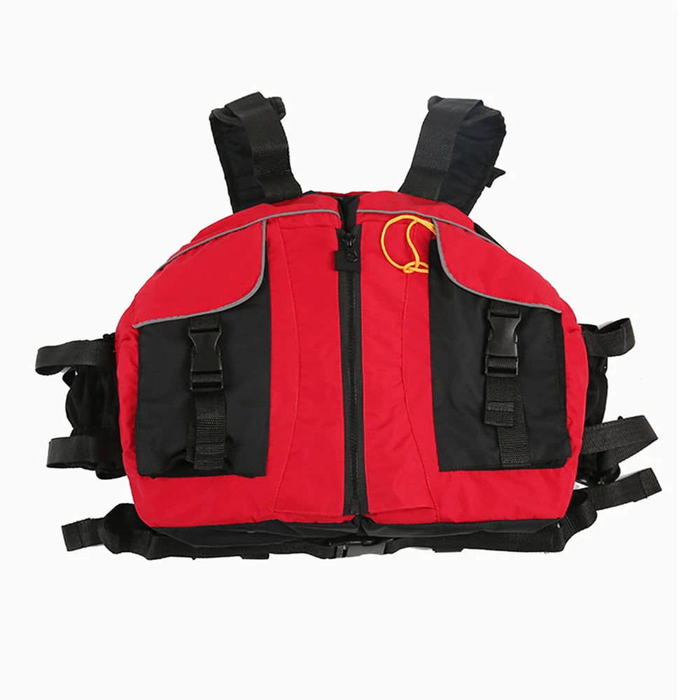 Gilet de sauvetage gonflable porté en kayak