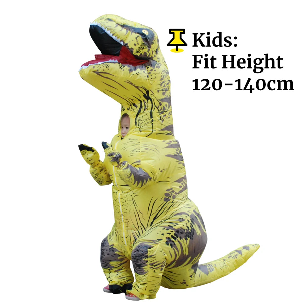 Tenue gonflable dinosaure famille enfant adulte