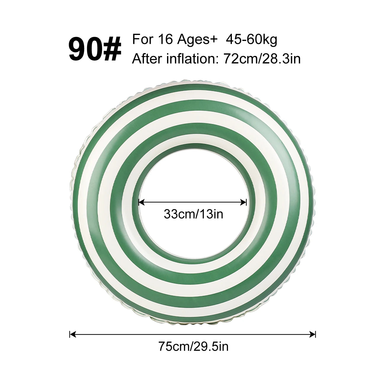 Inflatable Pool Float Ring for Adults and Children