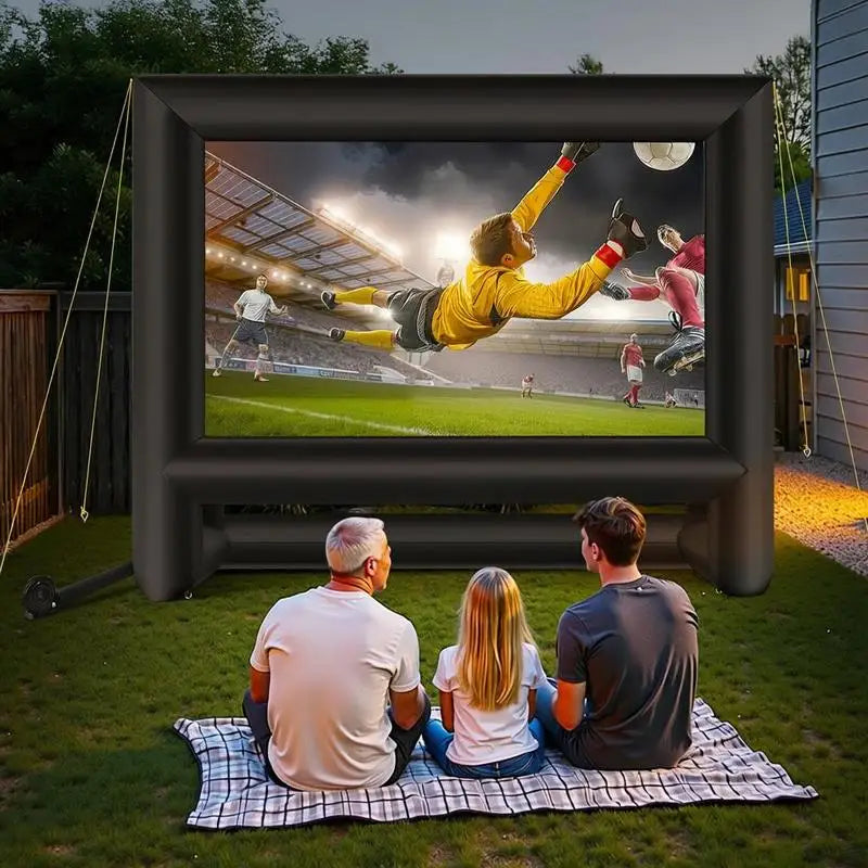 Écran de projection gonflable avec sac de rangement