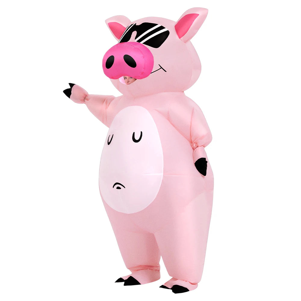 Combinaison gonflable cochon cosplay soirée