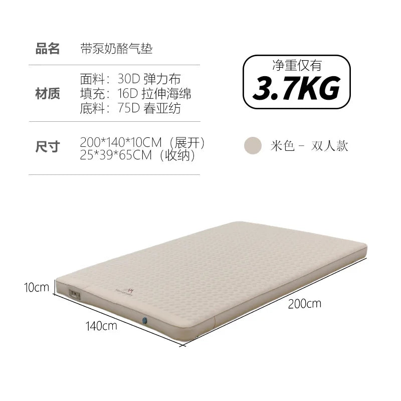 Double valve du tapis de couchage gonflable