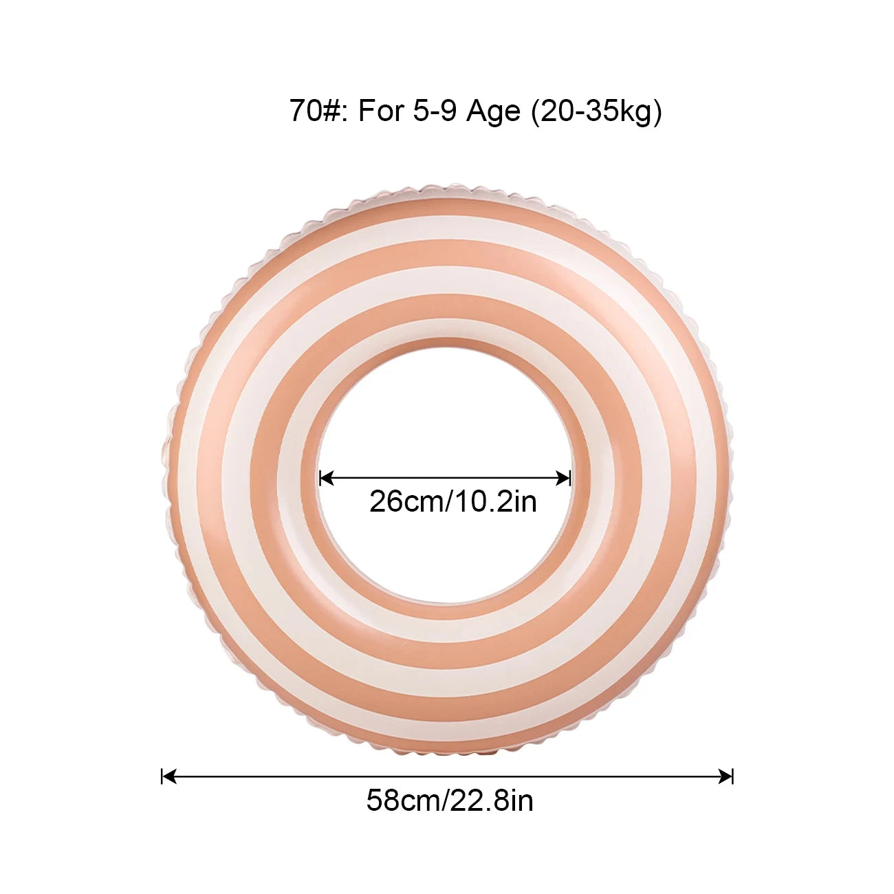 Inflatable Pool Float Ring for Adults and Children