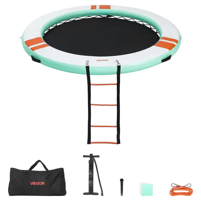 Plateforme flottante gonflable en piscine