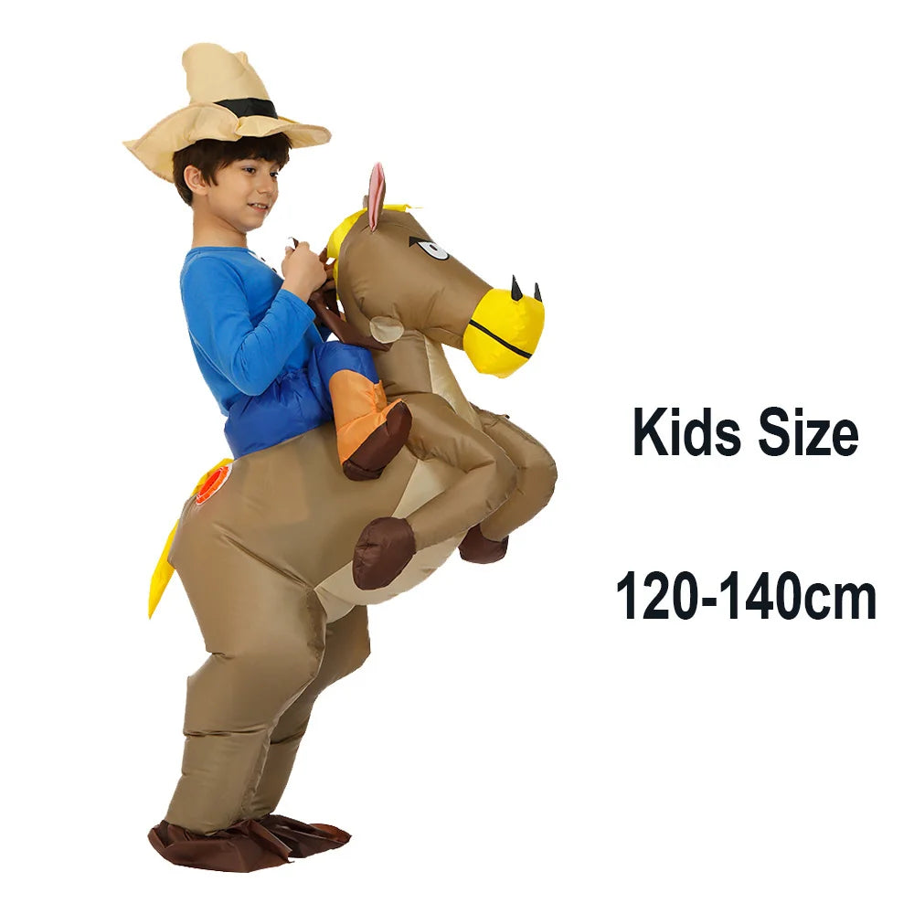 Costume gonflable Dinosaure prêt à gonfler
