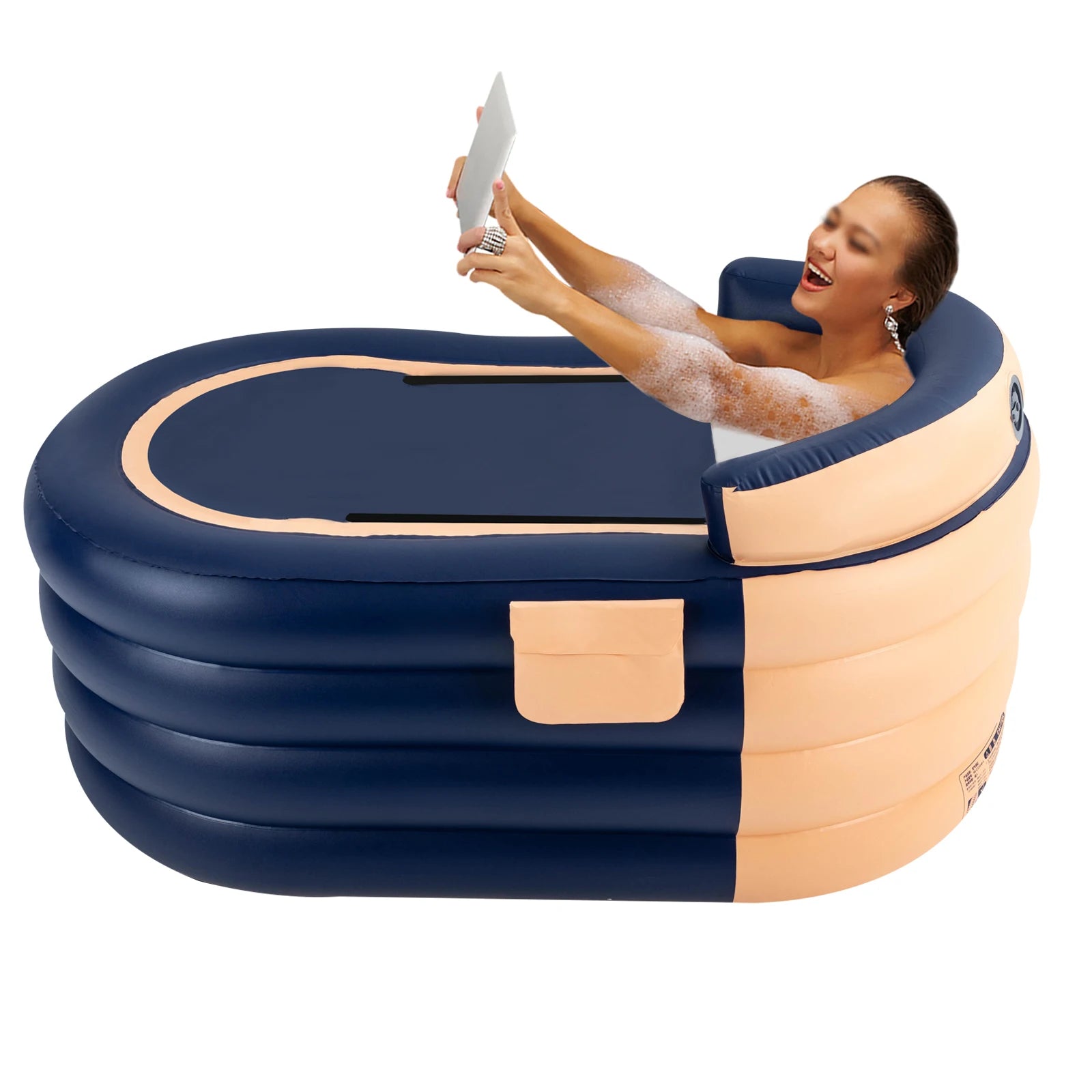 Baignoire gonflable avec dossier ergonomique