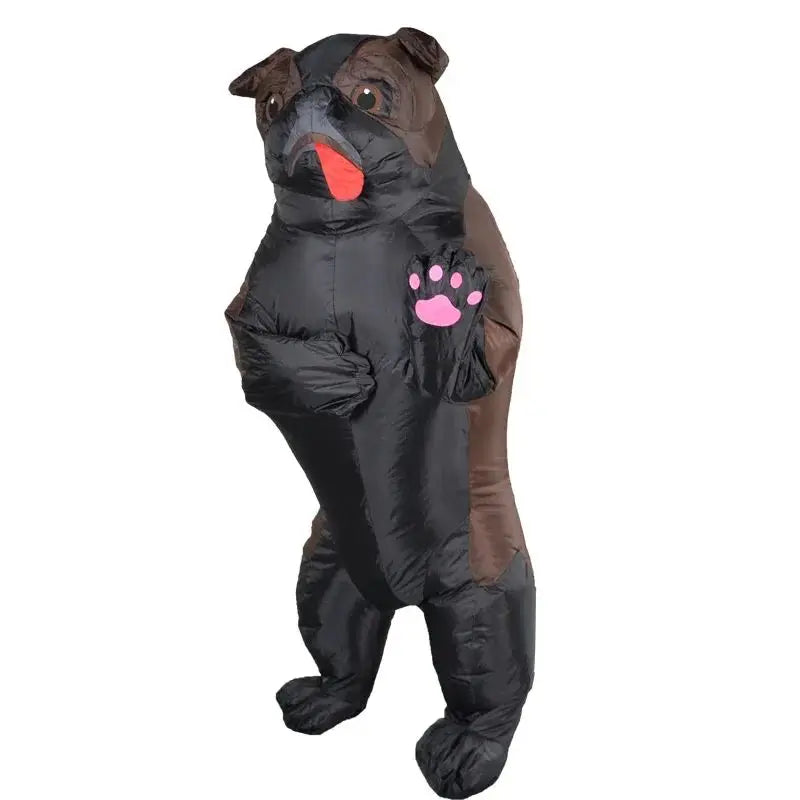 Costume gonflable animal chien vue de dos