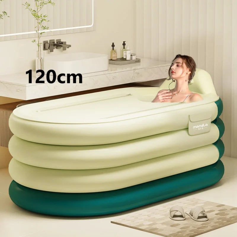 Détail du matériau de la baignoire gonflable domestique