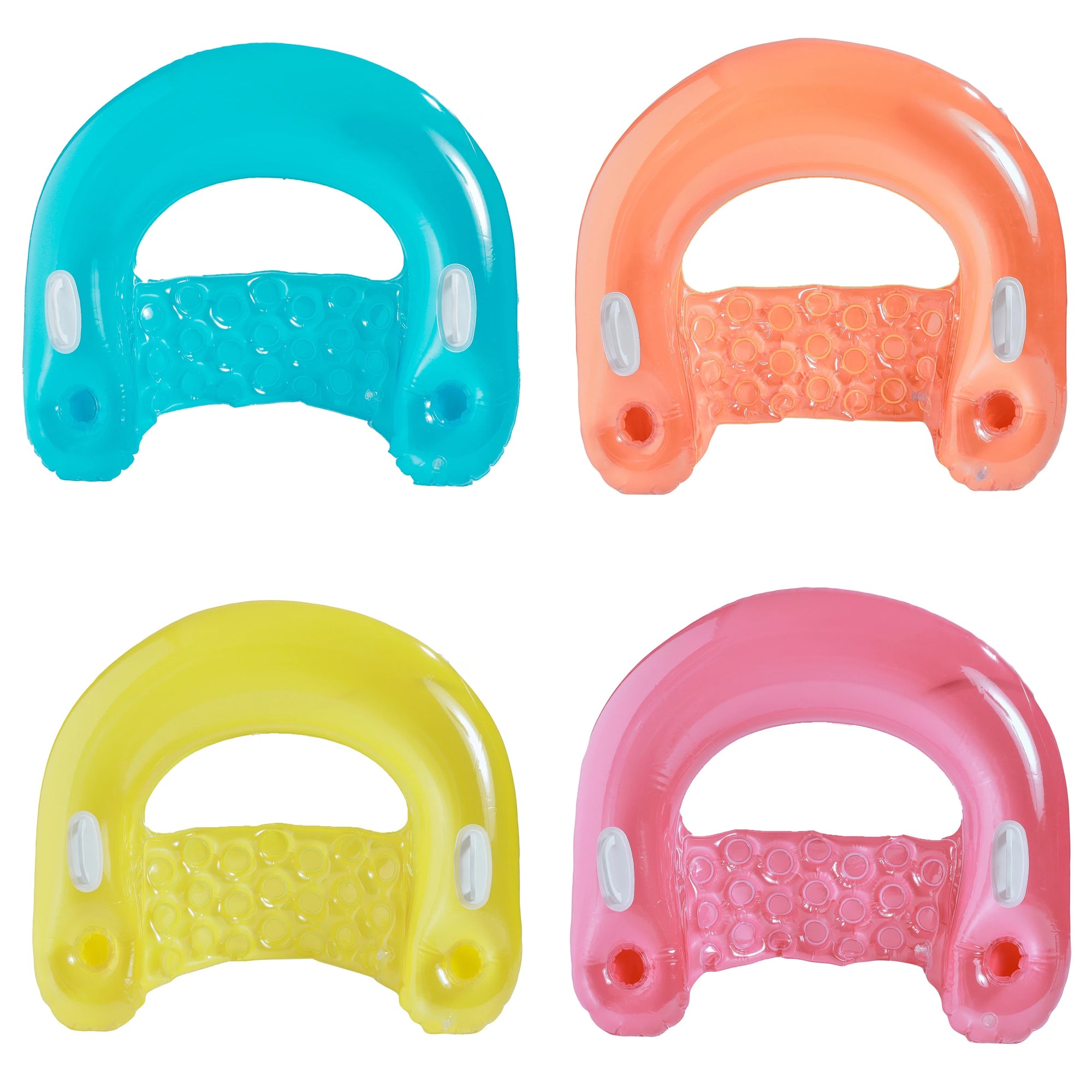 Bouée gonflable forme U bleue pour piscine