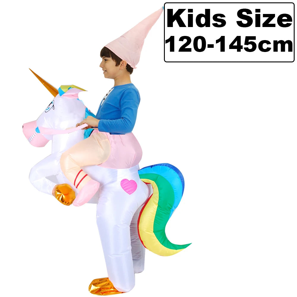 Déguisement lapin gonflable enfant 80-120 cm