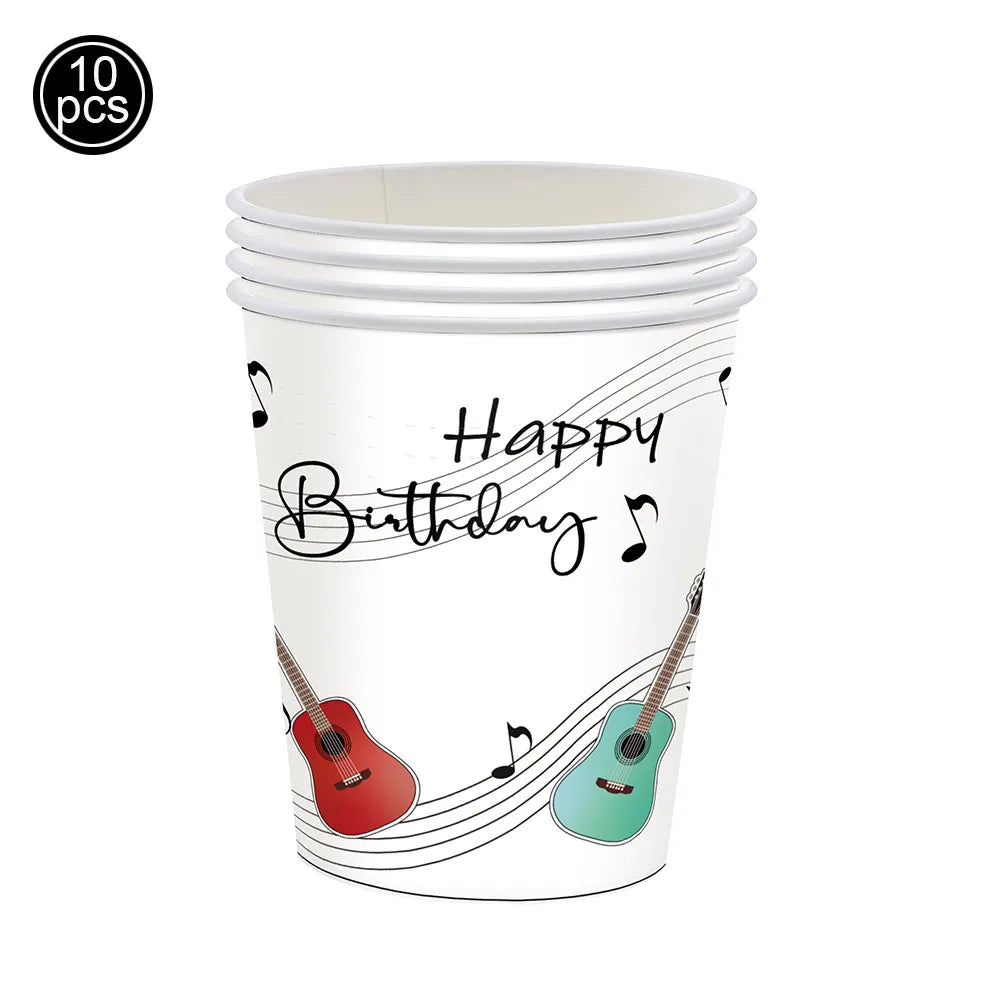 Ballon guitare gonflable suspendu pour anniversaire